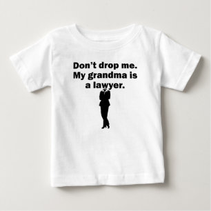 Camiseta De Bebé Mi abuela es abogado