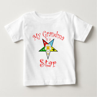 Camiseta De Bebé Mi abuela es una estrella