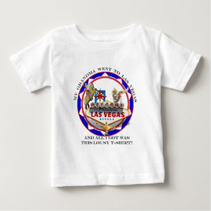 Camiseta De Bebé Mi abuela fue a Las Vegas...