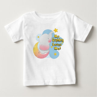 Camiseta De Bebé Mi abuela me ama al elefante