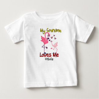 Camiseta De Bebé Mi abuela me ama el flamenco