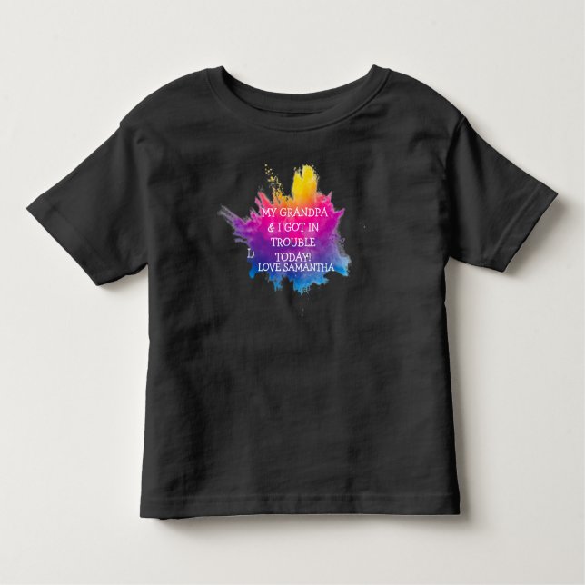 CAMISETA DE BEBÉ MI ABUELA Y YO TODDLER T-SHIRT (Anverso)