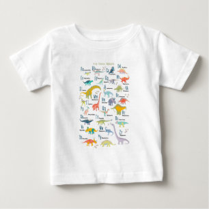 Camiseta De Bebé Mi alfabeto dinosaurio