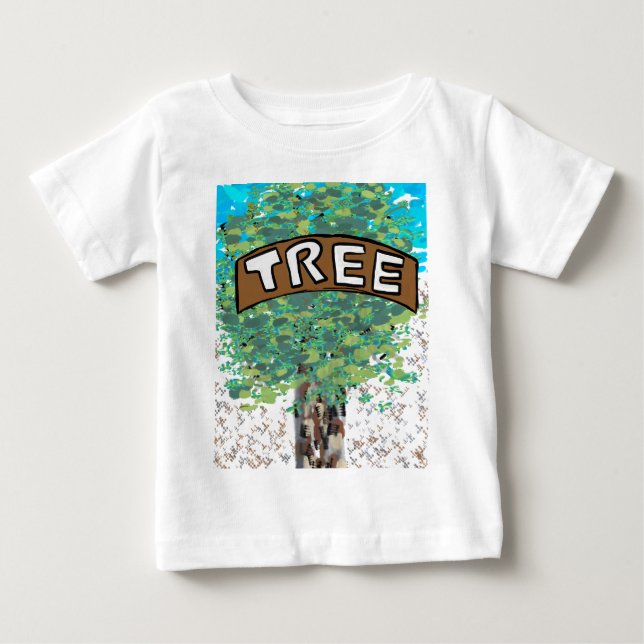 Camiseta De Bebé Mi árbol, firme y fuerte, abraza un árbol (Anverso)