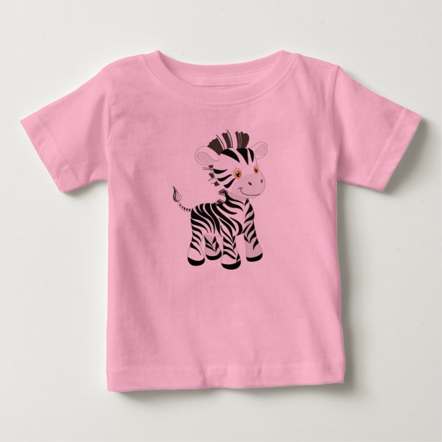 Camiseta De Bebé Mi bebé cebra (Anverso)