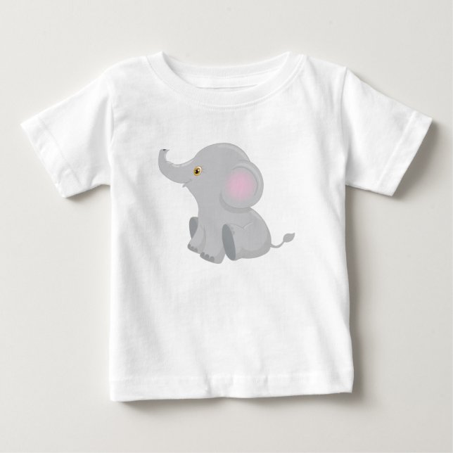 Camiseta De Bebé Mi bebé elefante (Anverso)
