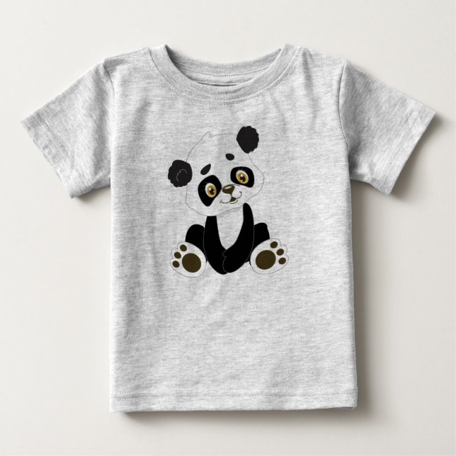 Camiseta De Bebé Mi bebé Panda (Anverso)