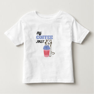 Camiseta De Bebé Mi café primero
