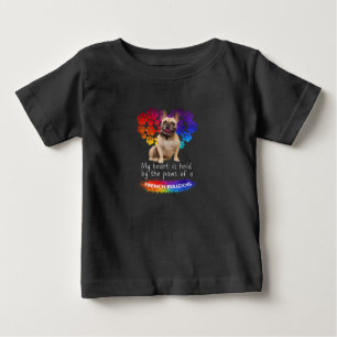 Camiseta De Bebé Mi Corazón Está Sostenido Por Las Patas De Un Bull
