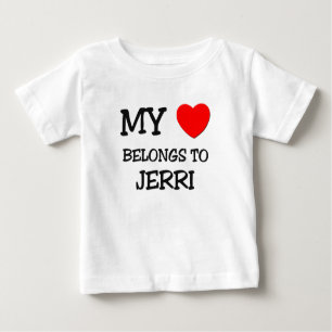 Camiseta De Bebé Mi corazón pertenece a JERRI