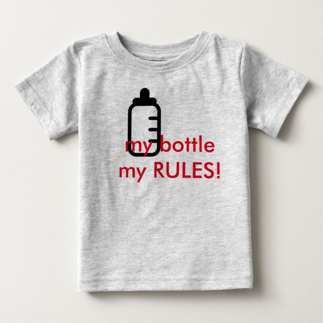 Camiseta De Bebé mi cuerpo de reglas bebe (Anverso)