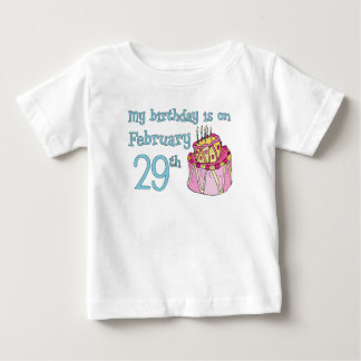 Camiseta De Bebé Mi cumpleaños está el 29 de febrero