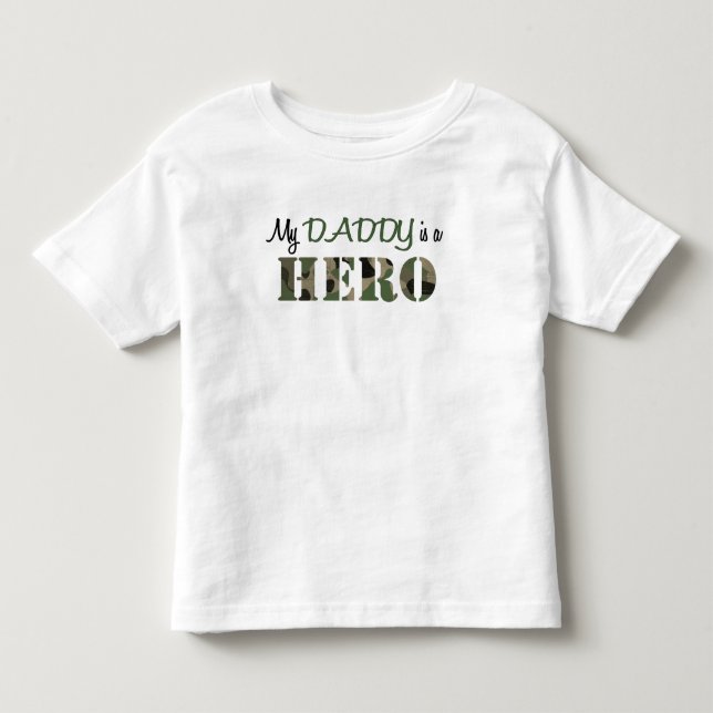 Camiseta De Bebé Mi DADDY es un HERO (Anverso)
