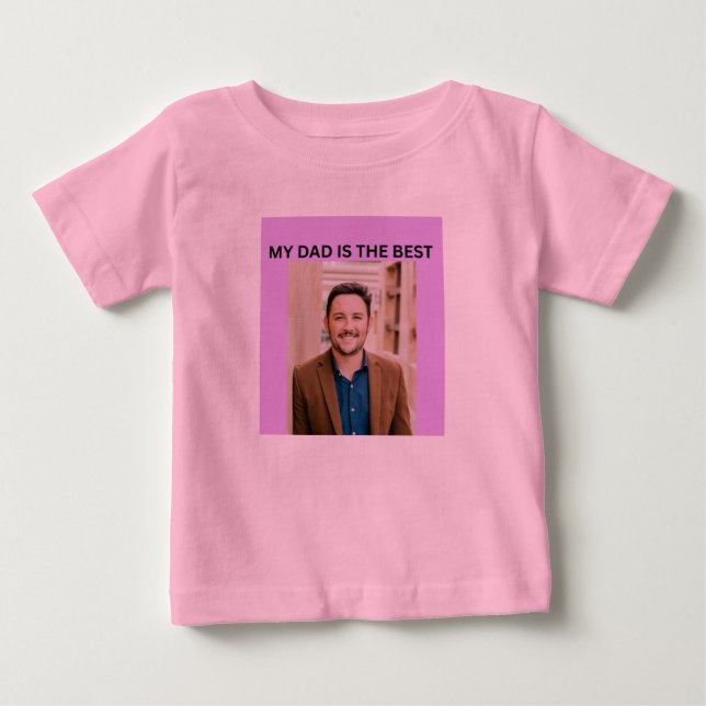 CAMISETA DE BEBÉ MI DID ES EL MEJOR (Anverso)