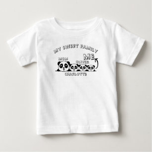 Camiseta De Bebé Mi dulce familia y yo (madre soltera 3 hijos)