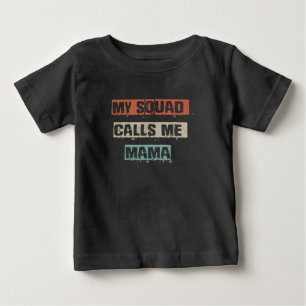 Camiseta De Bebé Mi escuadrón me llama regalo de mamá, amante de ha