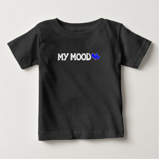 Camiseta De Bebé Mi estado de ánimo – Expresión de Corazones Azules