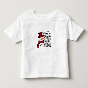 Camiseta De Bebé Mi familia es un montón de copos de nieve de los l