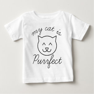 Camiseta De Bebé Mi gato es perfecto