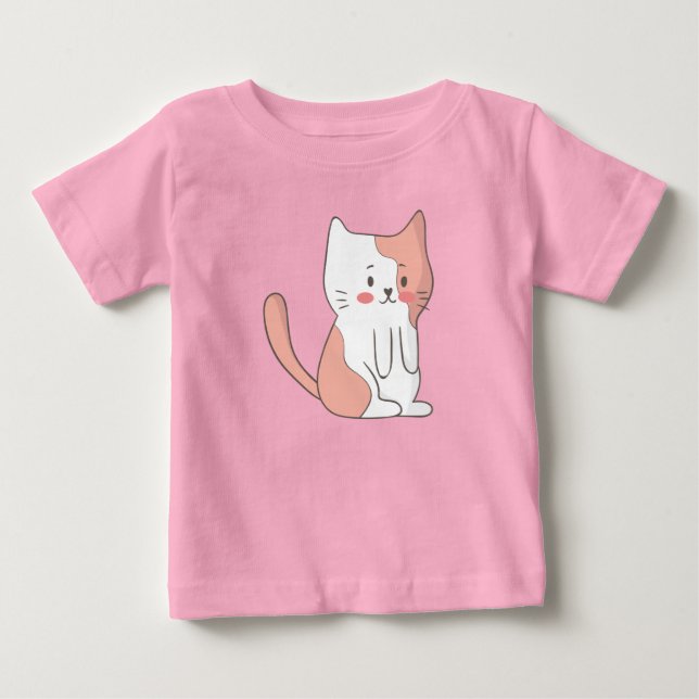 Camiseta De Bebé Mi gato Kitty (Anverso)