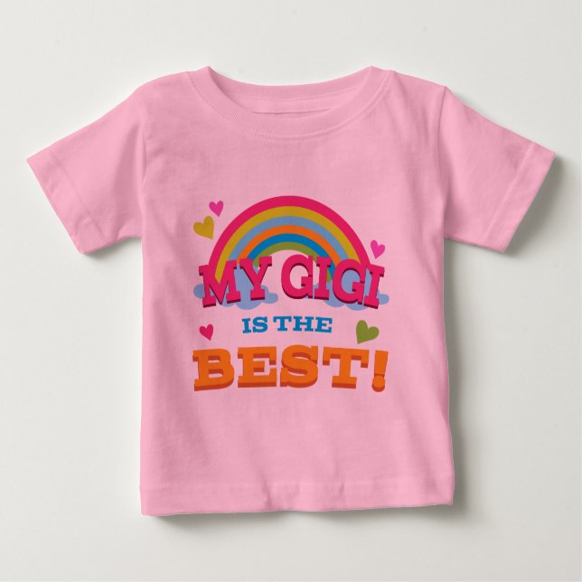 Camiseta De Bebé Mi Gigi es el mejor (Anverso)