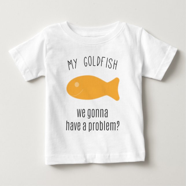 Camiseta De Bebé ¿Mi Goldfish, nosotros que van a tener un (Anverso)