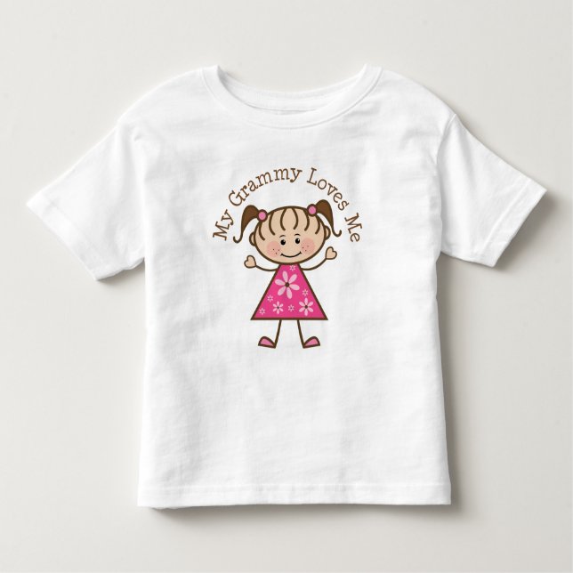 Camiseta De Bebé Mi Grammy Me Ama Figura (Anverso)