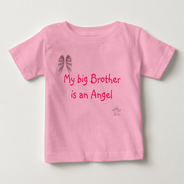 Camiseta De Bebé Mi Gran Hermano es un Ángel (Anverso)