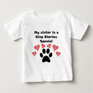 Camiseta De Bebé Mi Hermana Es El Rey Charles Spaniel