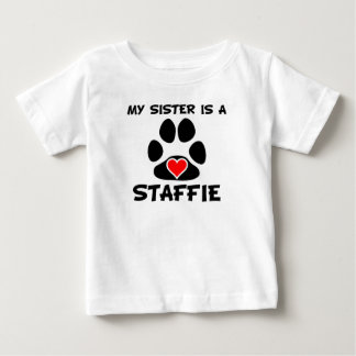 Camiseta De Bebé Mi Hermana Es Un Fe.