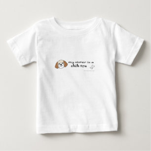 Camiseta De Bebé mi hermana es un shih tzu