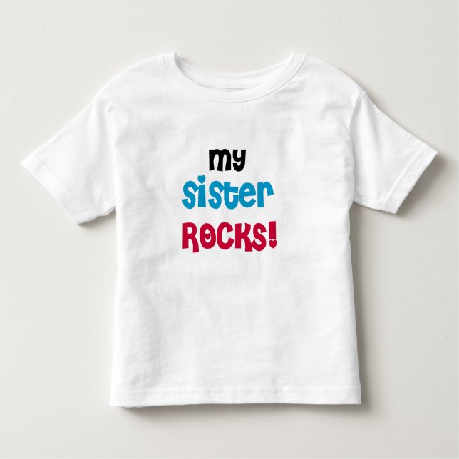 Camiseta De Bebé Mi hermana Rocks (Anverso)
