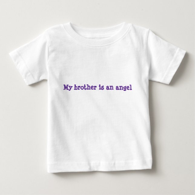 Camiseta De Bebé Mi hermano es un ángel (Anverso)