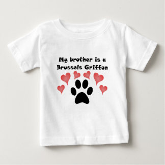 Camiseta De Bebé Mi Hermano Es Un Griffon De Bruselas
