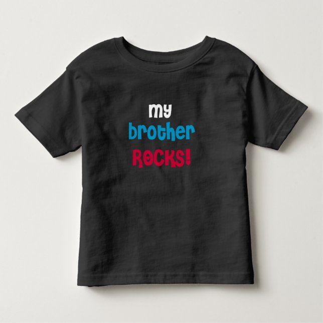 Camiseta De Bebé Mi hermano Rocks (Anverso)