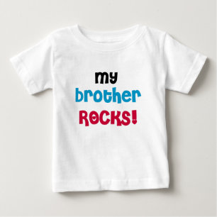 Camiseta De Bebé Mi hermano Rocks