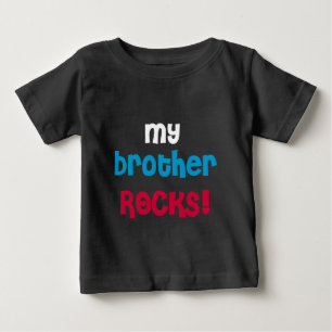 Camiseta De Bebé Mi hermano Rocks