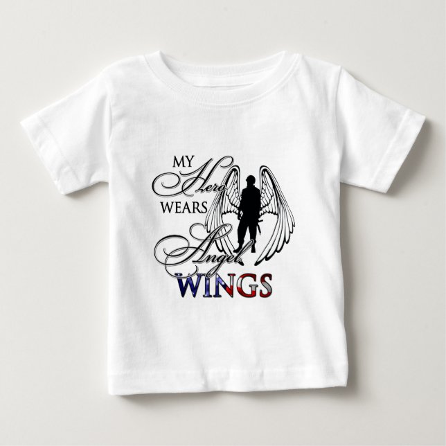 Camiseta De Bebé Mi héroe lleva las alas del ángel (Anverso)