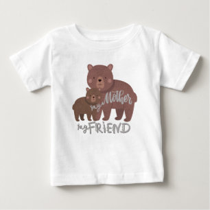 Camiseta De Bebé Mi Madre Mi Amigo