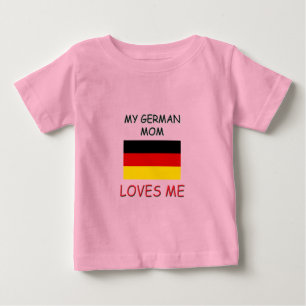 Camiseta De Bebé Mi mamá alemana me ama