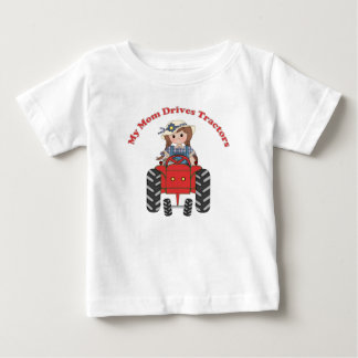 Camiseta De Bebé Mi mamá conduce tractores