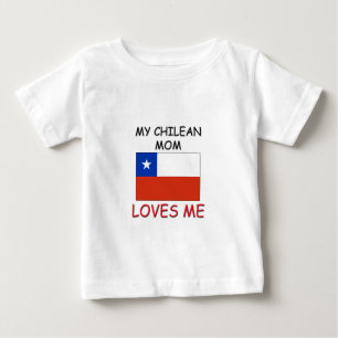 Camiseta De Bebé Mi mamá del chileno me ama