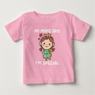 Camiseta De Bebé Mi mamá dice que soy genial especial