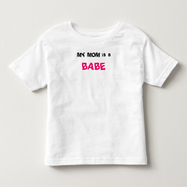 Camiseta De Bebé MI MAMÁ es a, BEBÉ (Anverso)