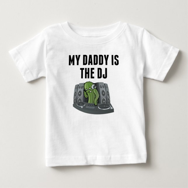 Camiseta De Bebé Mi mamá es DJ (Anverso)