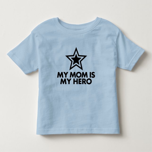 Camiseta De Bebé Mi Mamá Es Mi Héroe (Anverso)