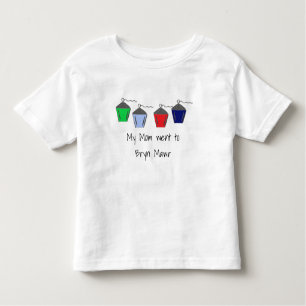 Camiseta De Bebé Mi mamá fue a Bryn Mawr Faroles 4 colores