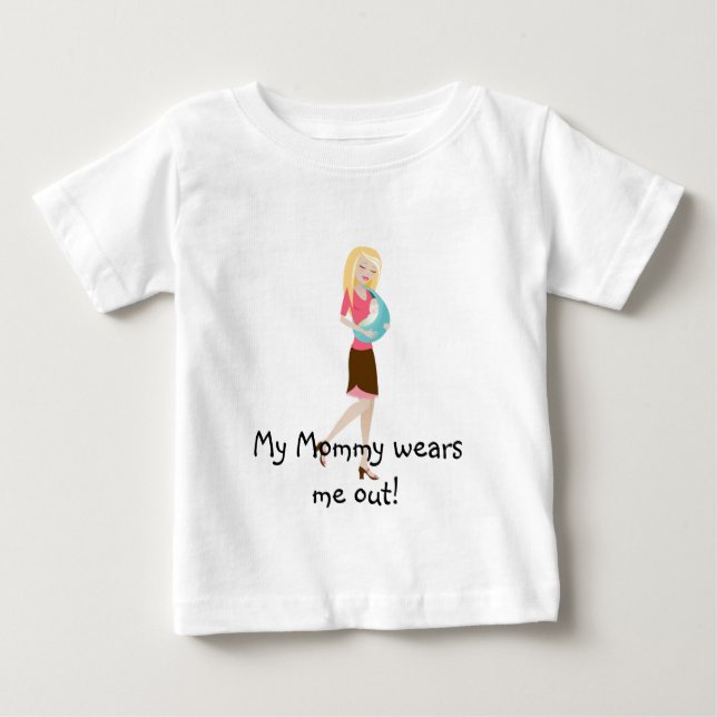 Camiseta De Bebé ¡Mi mamá me usa! (Anverso)