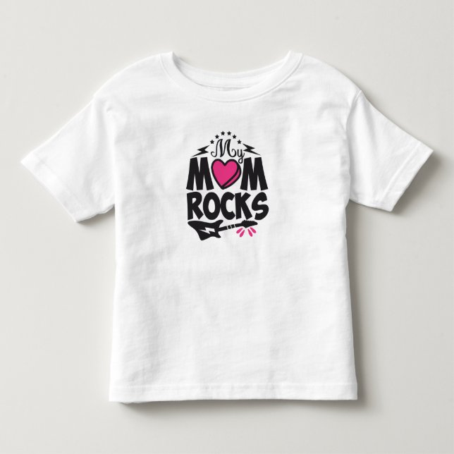 Camiseta De Bebé Mi mamá mola (Anverso)