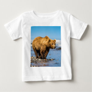 Camiseta De Bebé Mi mamá oso viendo a sus dos hijos